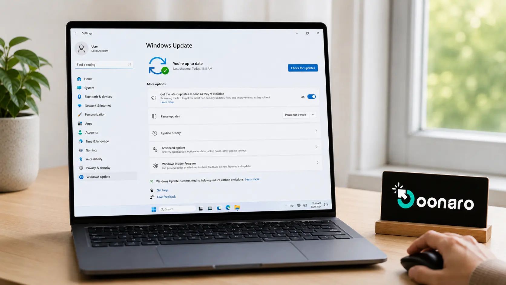 بررسی Windows Update در تنظیمات ویندوز ۱۱ بعد از نصب