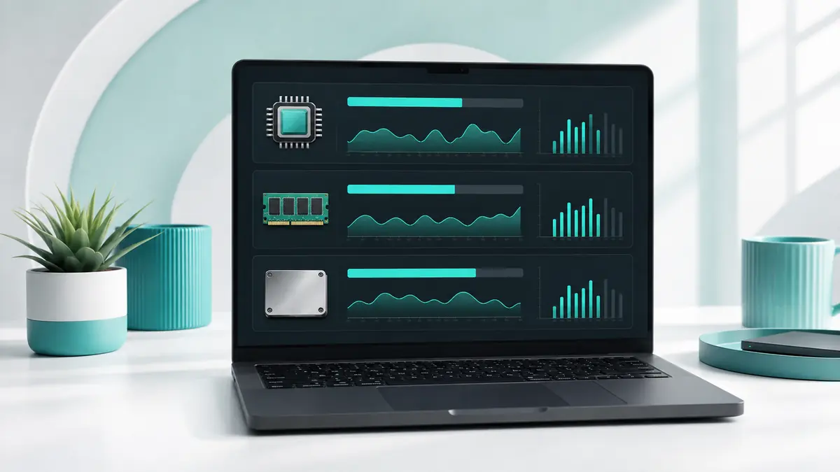 بررسی علت کند شدن لپ‌تاپ با مصرف CPU حافظه و دیسک در Task Manager