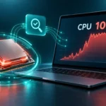 تصویر مفهومی بررسی مصرف بالای CPU در ویندوز ۱۱ با دونارو